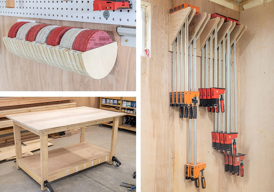 Free and easy workshop organization projects to make out of scrap wood