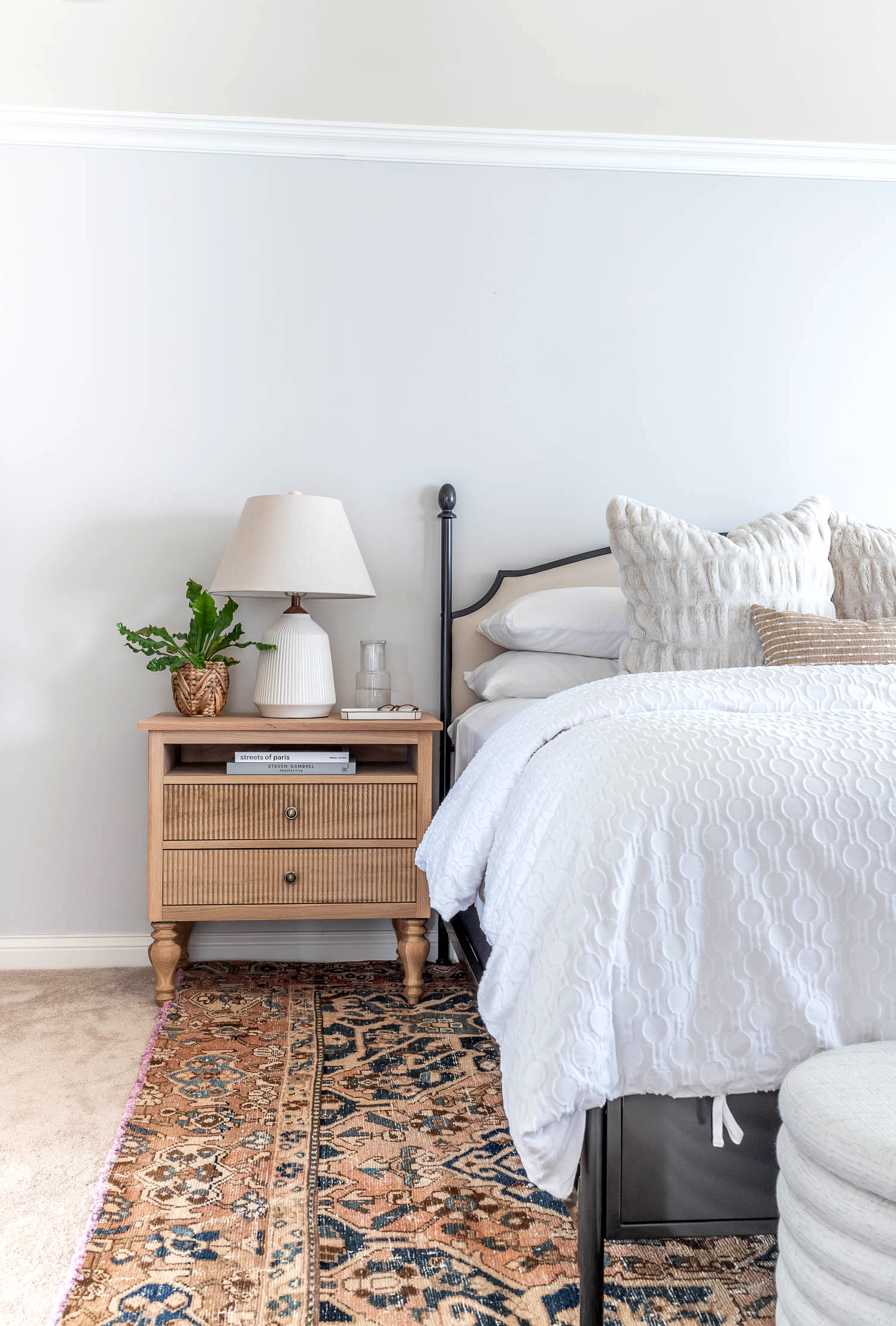 How to build DIY nightstands - beautiful French bedside tables from white oak