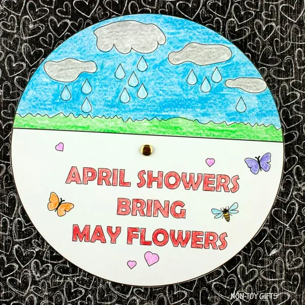 April showers bring May flowers project for children