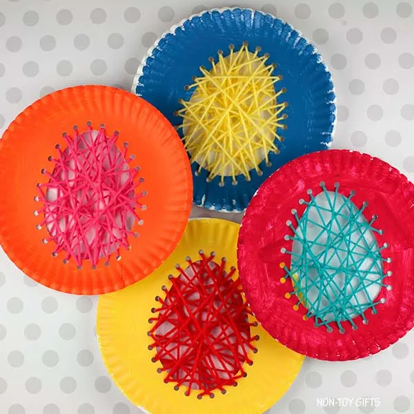 Paper plate Easter egg craft