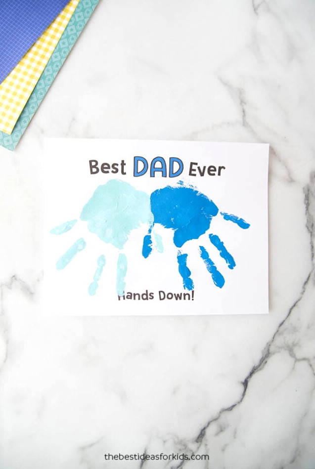 Best Dad Ever Hands Down Printable