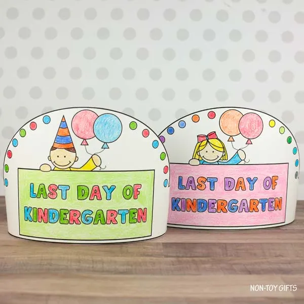 Simple coloring Last Day of Kindergarten Headband