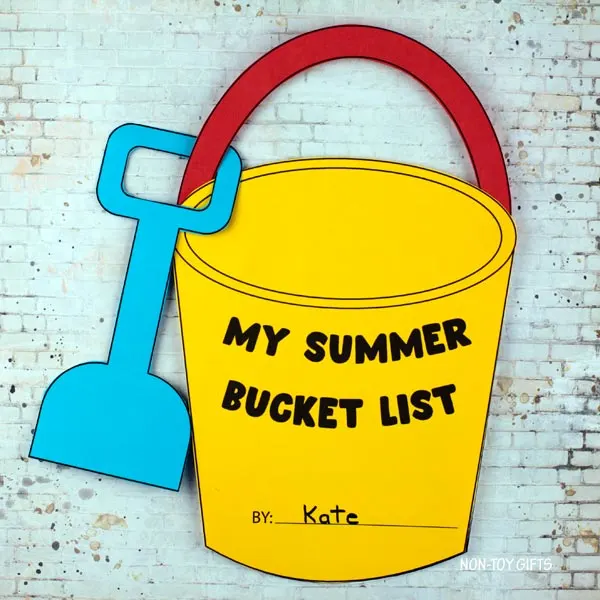 My summer bucket list project for children