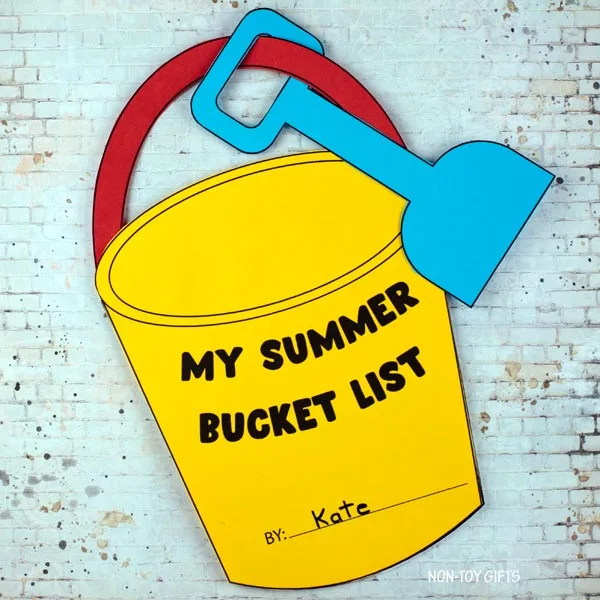 Easy summer bucket list project for children