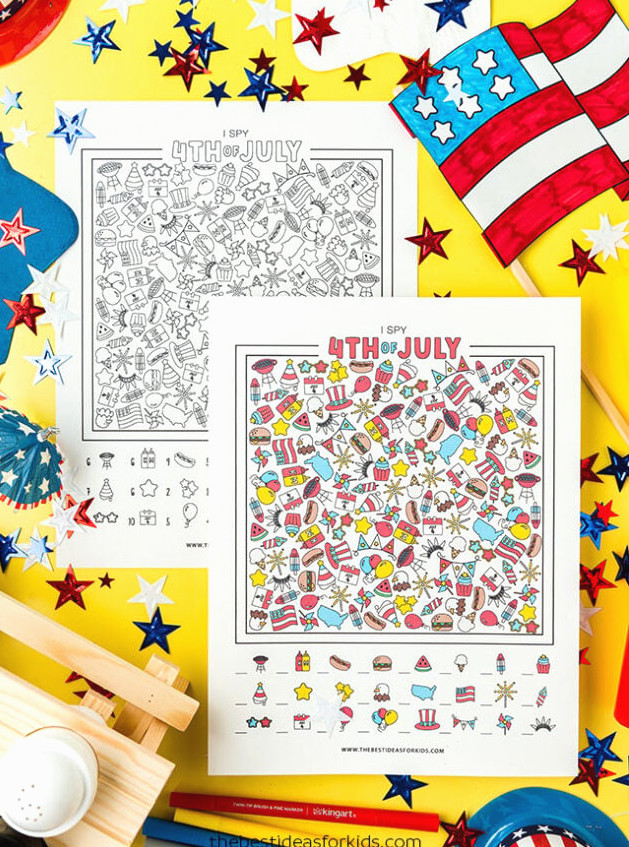 Free Printable 4th of July I Spy