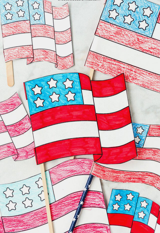 Free Printable American Flag Templates