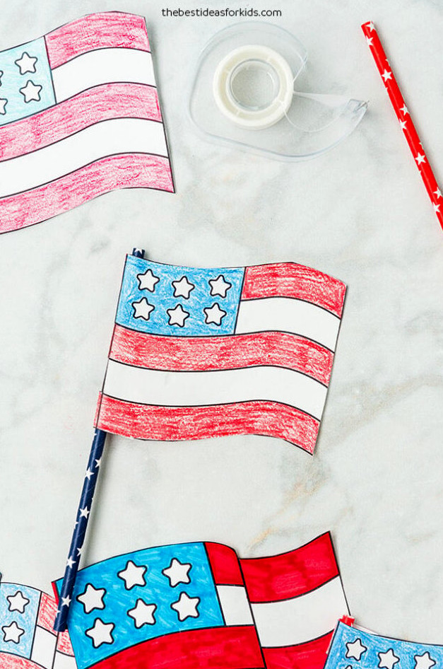 Make a Paper American Flag