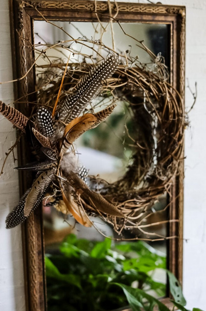 feather wreath