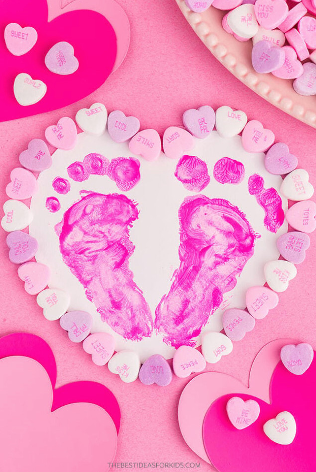 Footprint Heart Keepsake