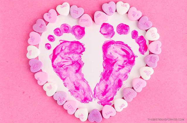 Footprint heart project