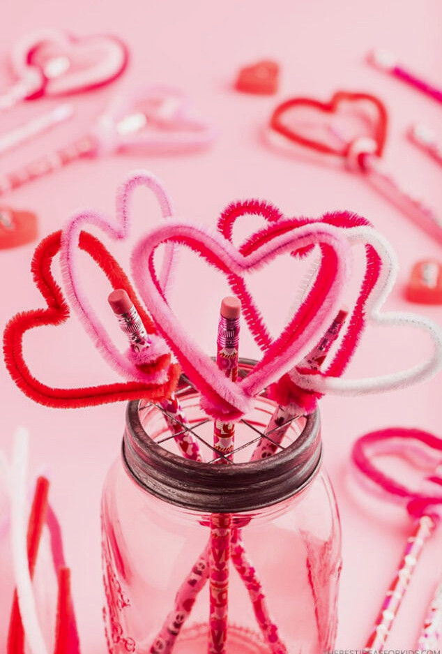 Heart Pipe Cleaner Craft