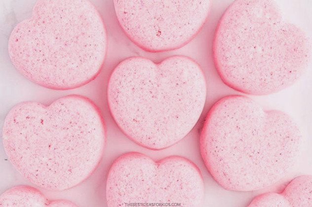 Heart Shaped Bath Bombs