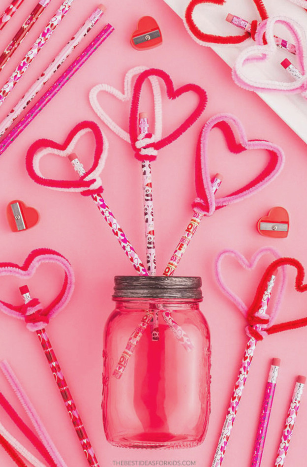 Make a Pencil Heart Topper