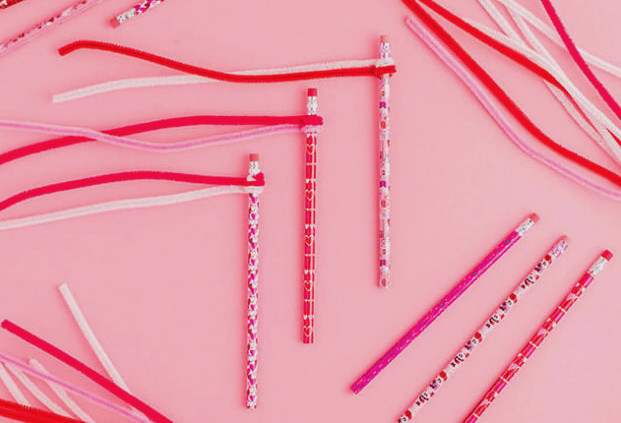 Wrap Pipe Cleaner Around Pencils