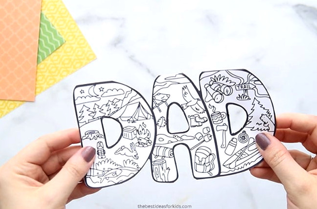 Dad Camping Card