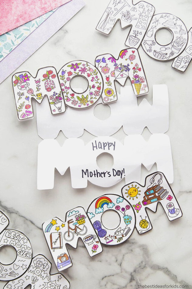 Mother's Day Coloring Cards Free Printables