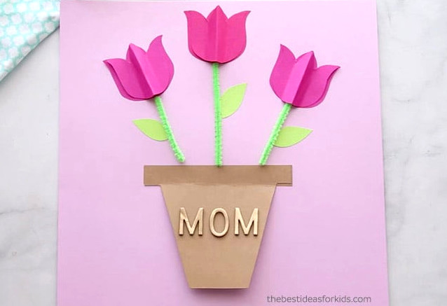 Place Mom Stickers on a Mother’s Day Card