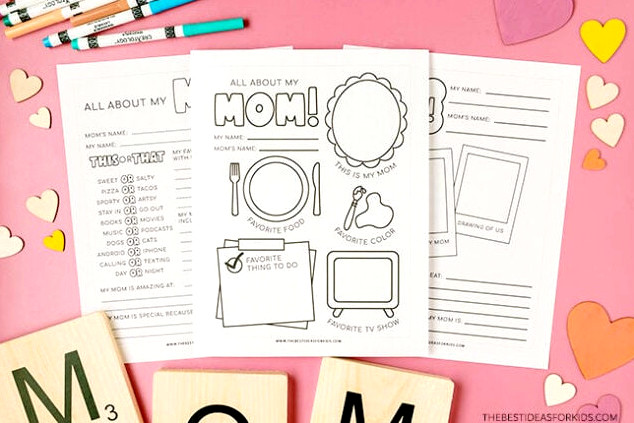 All About My Mom Activity Sheets