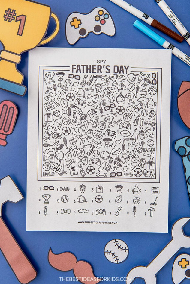 Printable Father's Day I spy