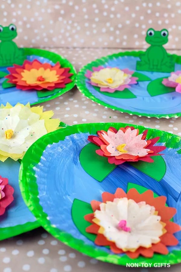 paper plate pond craft for preschoolers