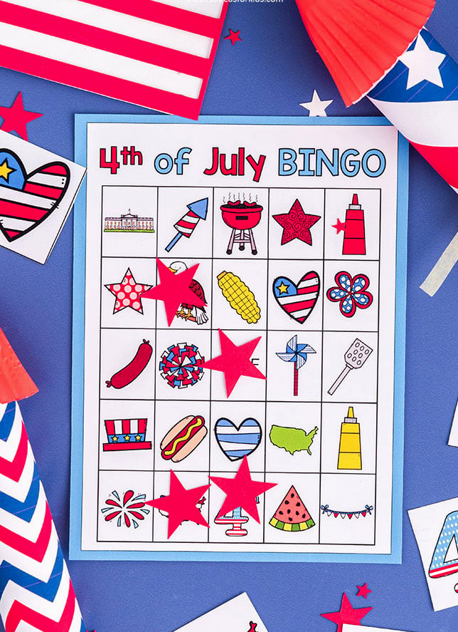 fourth of july bingo cards