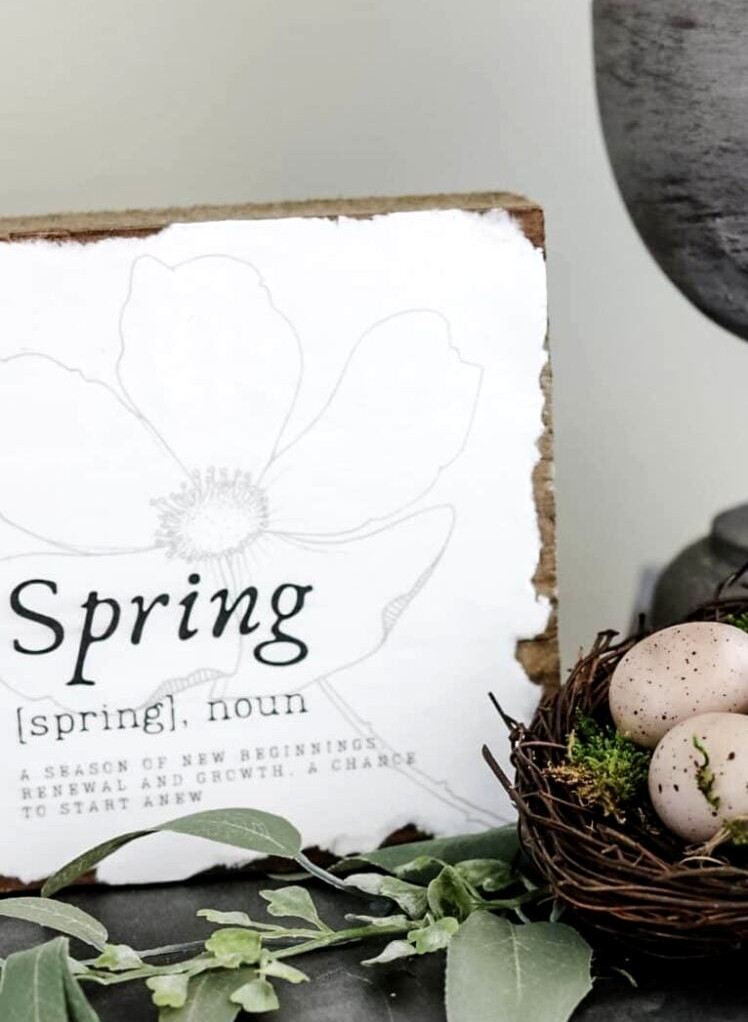 spring printable sign