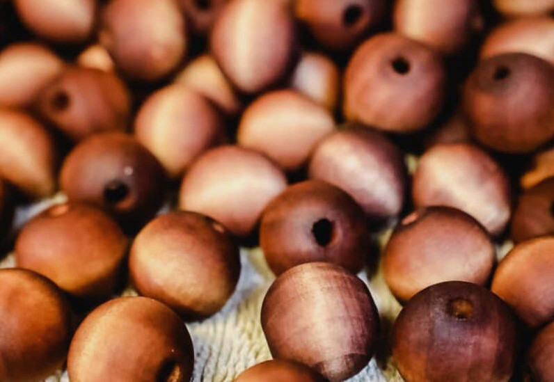 wood beads