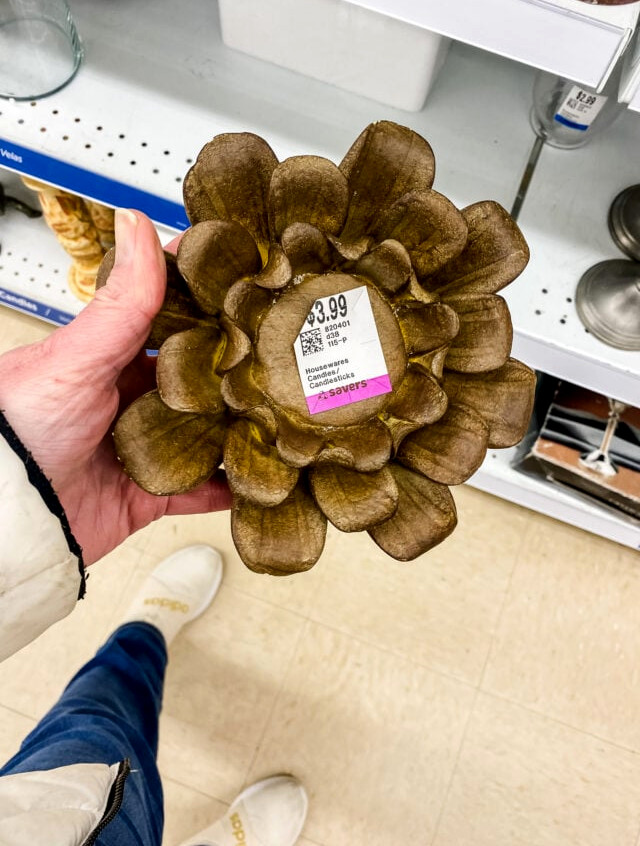 hand holding a thrift store find