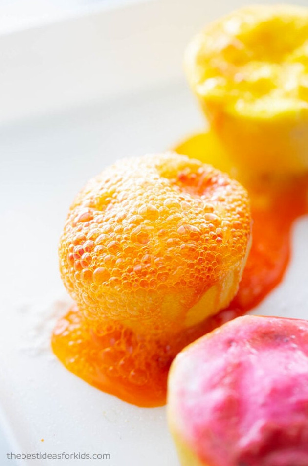 Lemon Volcano Experiment