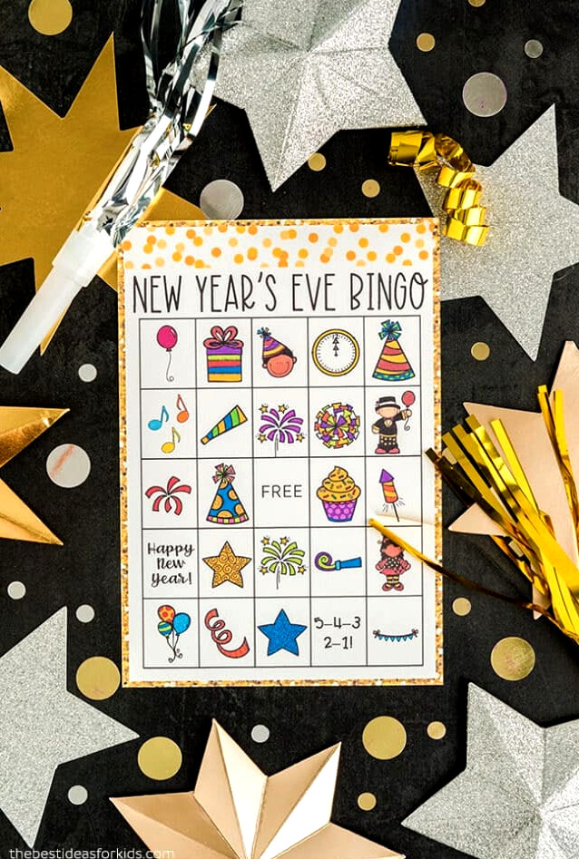 Free Printable New Years Bingo