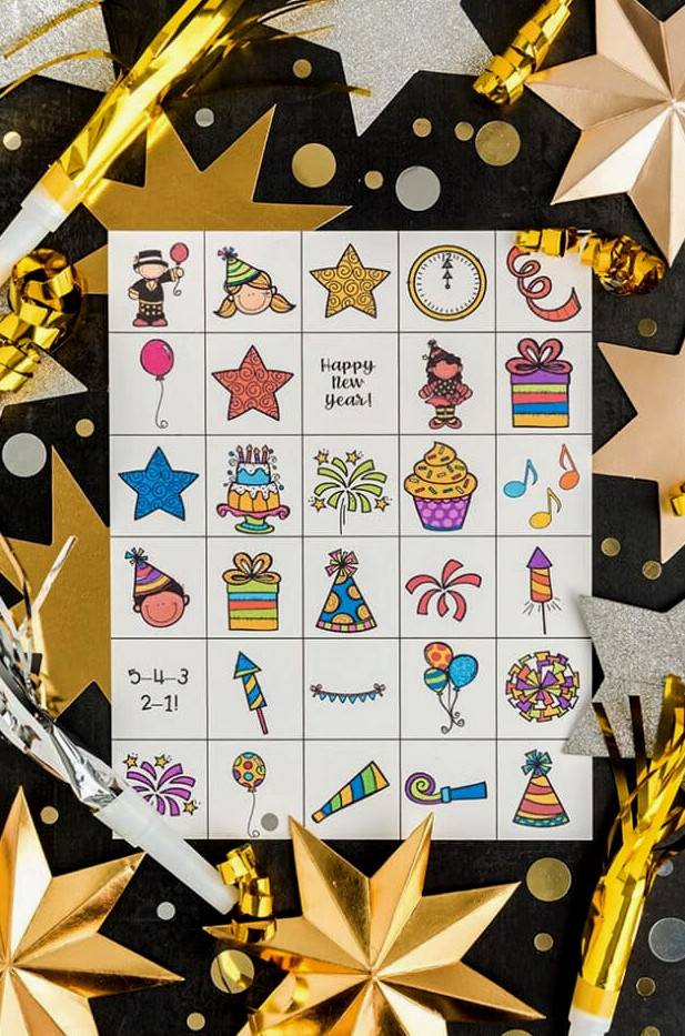 New Years Calling Cards