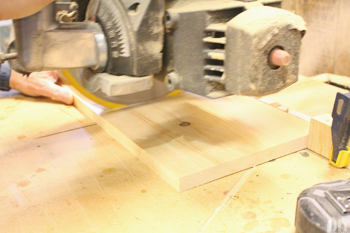 Cutting the base pieces.