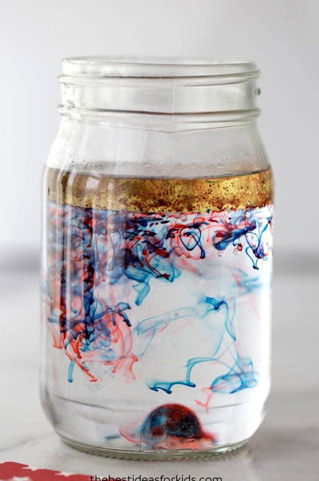fireworks in a jar craft