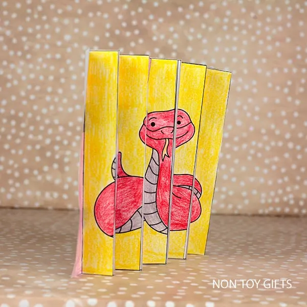 2025 Chinese New Year Snake Agamograph craft for kids