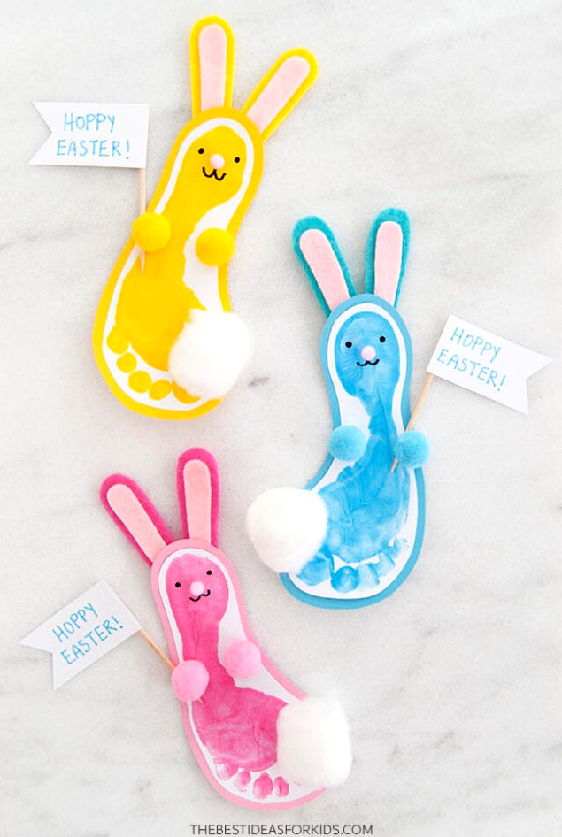 Footprint Easter Crafts