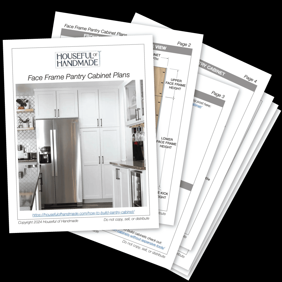 PDF plans to build a pantry cabinet.