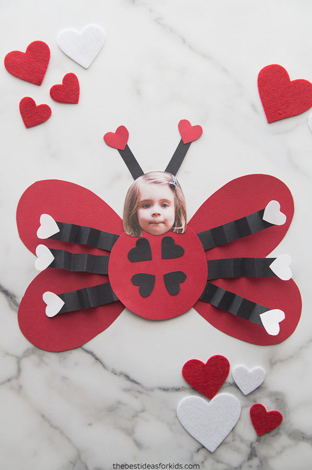 Valentine Ladybug Craft for Kids