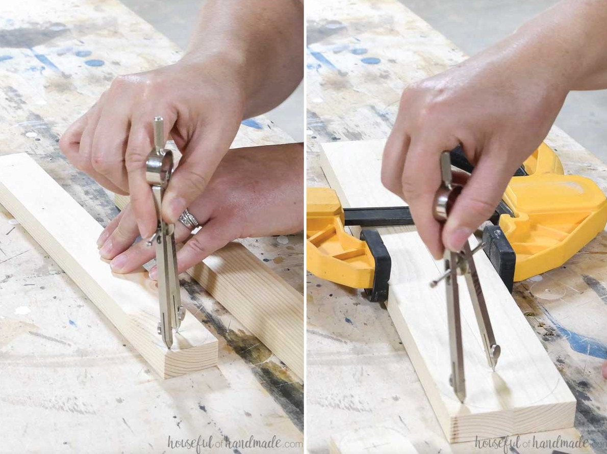 Drawing curves on 1x2 boards with a compass.