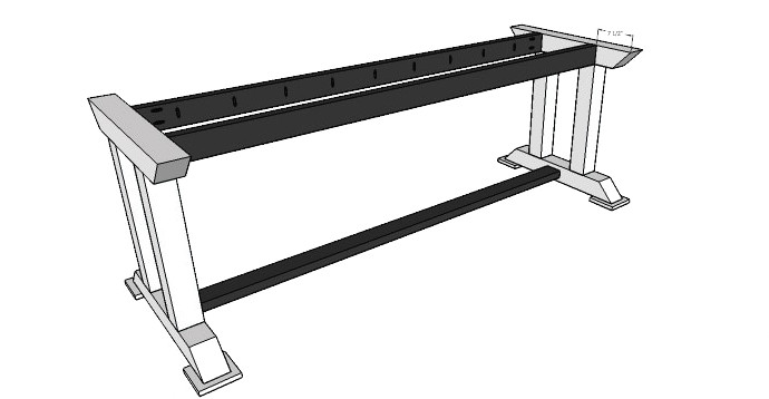 Instructions for building the outdoor dining table base