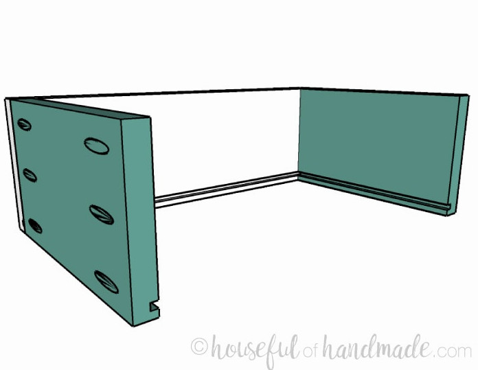 Small console table plans step 8: building the drawer boxes. Housefulofhandmade.com