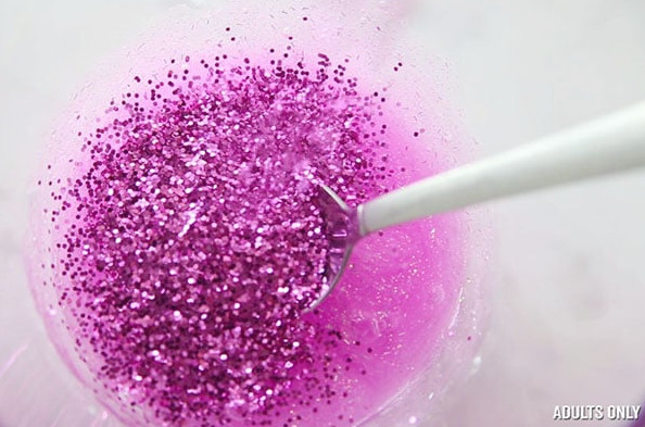 Add in Glitter for Unicorn Slime
