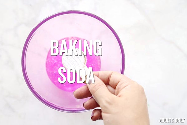 Baking Soda add to Slime