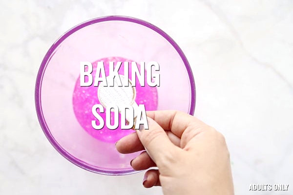 Baking Soda add to Slime