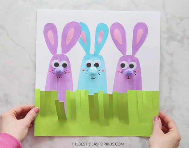 Painting a Bunny with a Squeegee