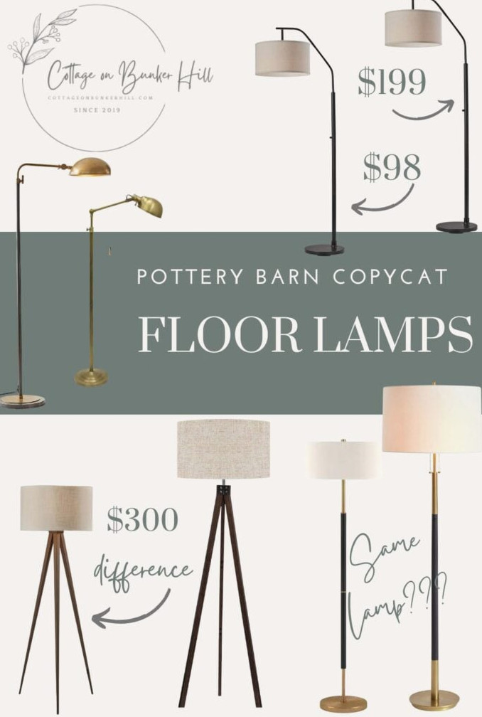 pottery barn copycat lamp graphic