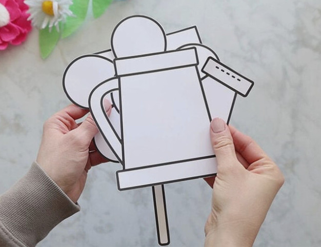 Trim the Watering Can Template