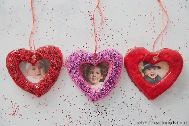 DIY Salt Dough Heart Ornament