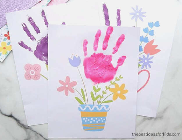 Handprint Printables for Mother's Day
