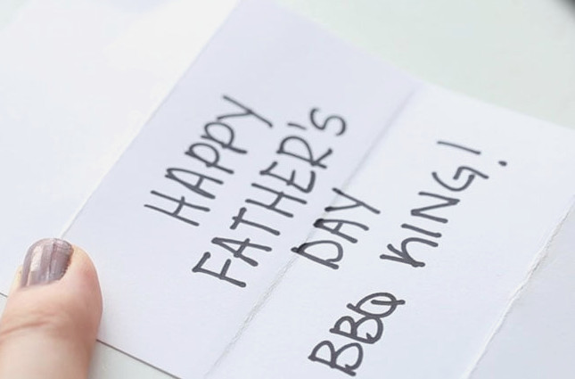 Write Father's Day Message in Card