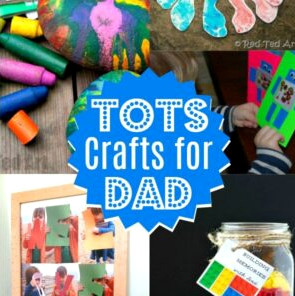 Turtle Handprint Fathers Day Card – Red Ted Art – Kids Crafts
